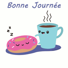 Gif animé bonne journée café